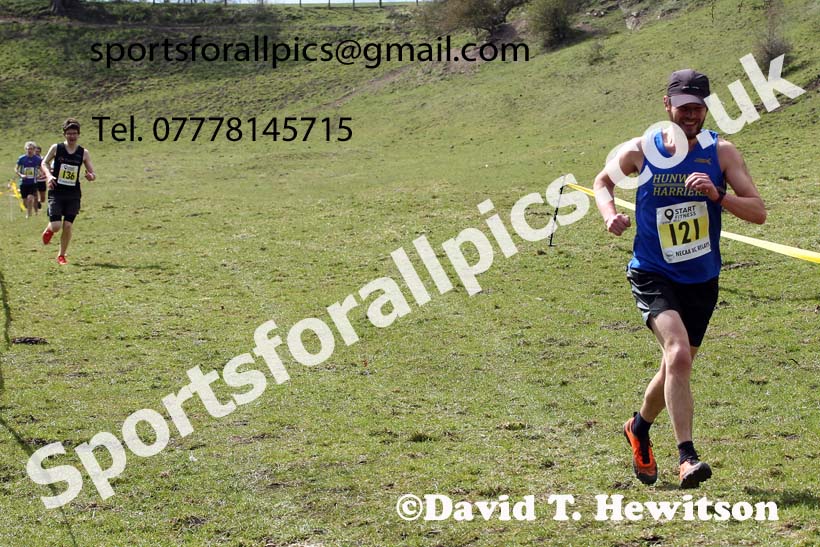 Masters men 2021 NECAA Cross Country Relays, Thornley Farm, Peterlee, Saturday, April 10th. Photo: David T. Hewitson/Sports for All Pics